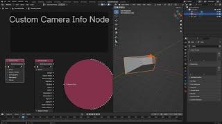 Blender 4.2 Camera Info Node Panels Custom Build