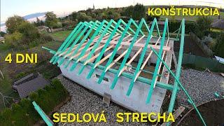 Self-help workshop construction part 5 gable roof part 1. construction rafters saddle clamps