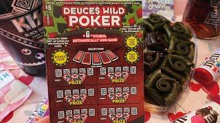 $5 DEUCE$ WILD POKER Scratcher