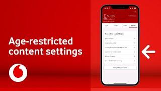 Age-restricted content settings  My Vodafone app  Vodafone UK