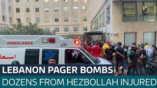 Thousands injured and several dead from exploding pagers in Lebanon officials say  ITV News