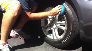 Auto Finesse Satin Tire Dressing Application
