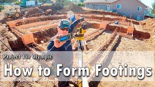 Project 150 episode 1  How to Form Footings