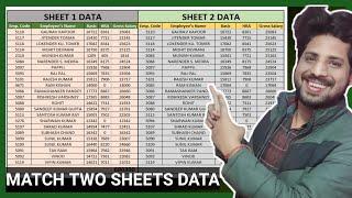 Match Two Excel Workbook  Match Data in Two Excel Sheets  Match Data in Excel
