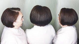 Прическа на КОРОТКИЕ и тонкие волосы.Укладка БЕЗ Фена для женщин за 50. Hairstyle for Short Hair