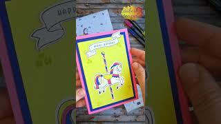 3. Juli 2024 - 19 Uhr  CAROUSEL HORSES  Kinder Geschenkset  Box+Karte  How To Anleitung  diy