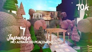 ROBLOX  Bloxburg 70K Modern Japanese Family Hillside House  No Advanced Placement  Build & Tour