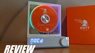 REVIEW Using a CD Player in 2024? Bluetooth Speaker  Cool RGB LED Light  Transparent Design?