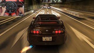 1147HP Toyota Supra MK4 Full Send - Assetto Corsa  Thrustmaster T300 RS Gameplay