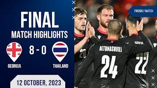 GEORGIA 8-0 THAILAND  FRIENLDY MATCH  EXTENDED HIGHLIGHTS  12-10-23