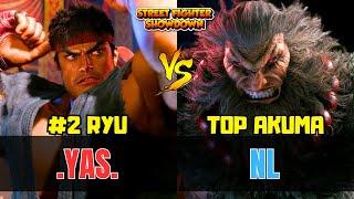 SF6  YAS #2 Ranked Ryu VS NL Top Akuma  Street Fighter 6