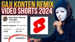 Cepetan Ditiru‼️3 Cara Meningkatkan  Penghasilan  Remix Video Shorts