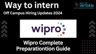 Wipro Selection Process 2024  Preparation Guide & Tips  Crack Wipro Interview