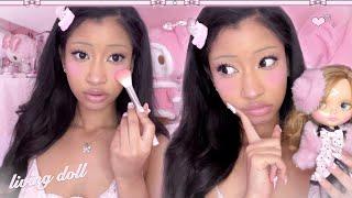 pink irl doll makeup tutorial 