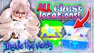 ALL VENTS + BATHING QUARTERS CHEST LOCATIONS  10000+ Diamonds XP & ITEM  CAMPUS 3  Royale High