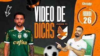 DICAS #26 RODADA  CARTOLA FC 2024  TOP 3 NACIONAL EM 2023