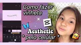 COMO FAZER VINHETA PARA CANAL PELO CELULAR    Estilo Aesthetic Vintage  Letras em Onda  CAPCUT