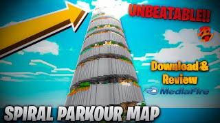 Minecrafts Best SPIRAL PARKOUR Map Download Link  Mcpe Parkour Spiral Map Civilization Background