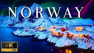 FLYING OVER NORWAY 4K UHD - Piano Relaxing Music With Stunning Beautiful Nature Video For Your TV