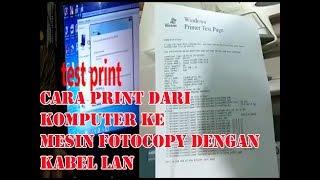 Cara menghubungkan mesin fotocopy ke komputer dengan kabel lan