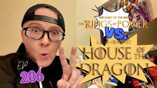 Ep. 206 Battle of the TRAILERS REACTIONS #theringsofpower VS. #houseofthedragon SEASON 2’s?