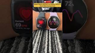 Samsung Galaxy Watch 5 Vs Apple Watch Series 9 Heart Rate Comparison #applewatch #galaxywatch