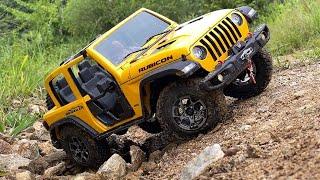 110 Scale Jeep Wrangler Rubicon JL 2 Door HardbodyRC4WD TF2 chassisfirst Off-road ride 4X4 Rc Car