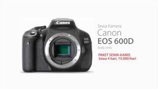 HARGA SEWA KAMERA DLSR CANON EOS 600D SURABAYA