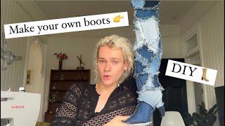 How to Make Boots  DIY Denim Thigh-highs