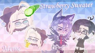 Strawberry sweater meme Gacha Club