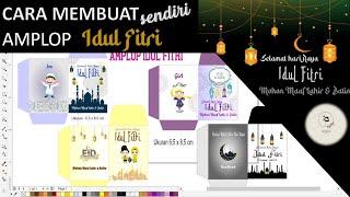 CARA MEMBUAT AMPLOP IDUL FITRI  AMPLOP ANGPAU LEBARAN  BELAJAR COREL DRAW