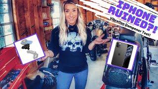 DID MY MOTORCYCLE RUIN MY IPHONE?? Quadlock vibration dampener test run on the Harley Low Rider S