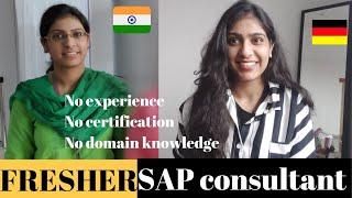 How I became a SAP consultant with NO experience as FRESHER? SAP free courses in tamil