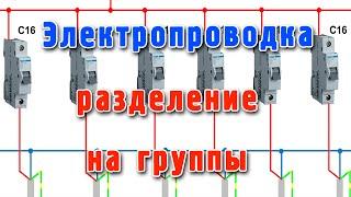 Электропроводка как разделить на группы. Электропроводка своими руками