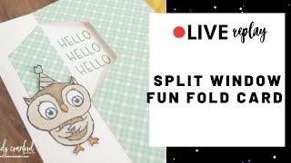 Learn How To Make A Split Fun Fold Card