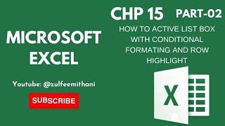 How to active list box with Conditional Formating Part 2 #youtube #msoffice #trending #pakistan