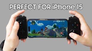 Plug-and-play for iPhone 15 EasySMX M10 controller grip review