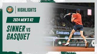 Sinner vs Gasquet Round 2 Highlights  Roland-Garros 2024