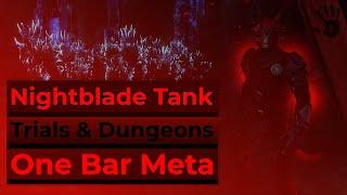 ESO Nightblade Tank One Bar Meta Guide  Dungeons & Trials