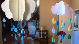 DIY Cara membuat Hiasan Gantungan Dari Kertas wall hanging decoration