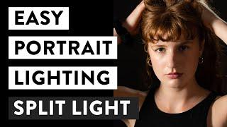 Easy Lighting for Studio Portraits Split Lighting