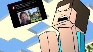 Jack black plays Minecraft