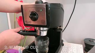 Latte Workflow on EC155EC156B Delonghi Entry Level Compact Espresso Machine