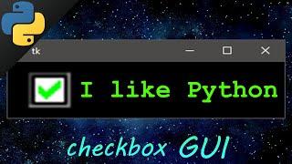 Python GUI checkbox ️