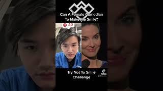 Can A Female Comedian Make Me Laugh? - Try Not To Smile Challenge  DYMABASE SHORTS #dymabase