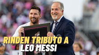 LEO MESSI homenajeado por INTER MIAMI