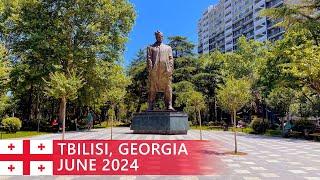 Tbilisi Walks Boris Paichadze Street and the Square of Texel
