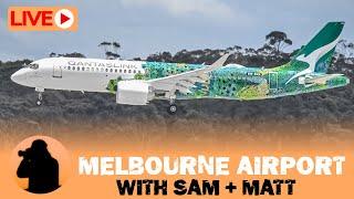 LIVE Plane Spotting at MELBOURNE AIRPORT AUSTRALIA with  LIVE ATC
