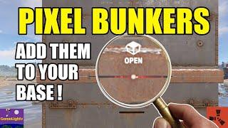 How to Integrate PIXEL BUNKERS Into ANY Base Rust Building Tutorial