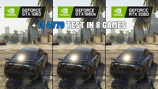 GTX 1060 vs GTX 1660 SUPER vs RTX 2060 - Test on i7 4770 in 2024